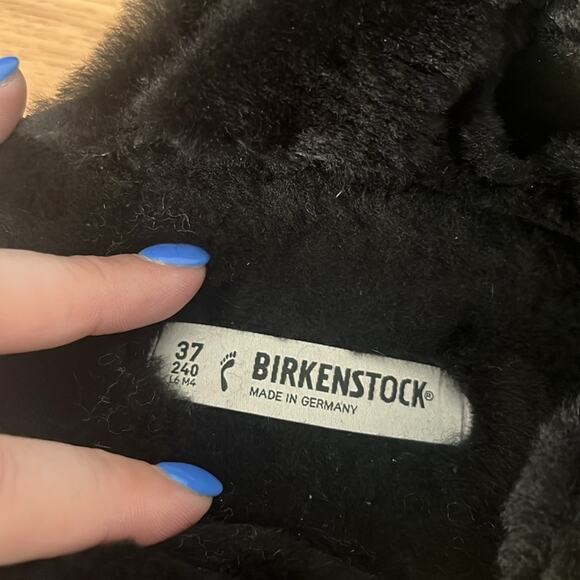 Birkenstock Arizona Sherling in Black Size 37 - Picture 9 of 11